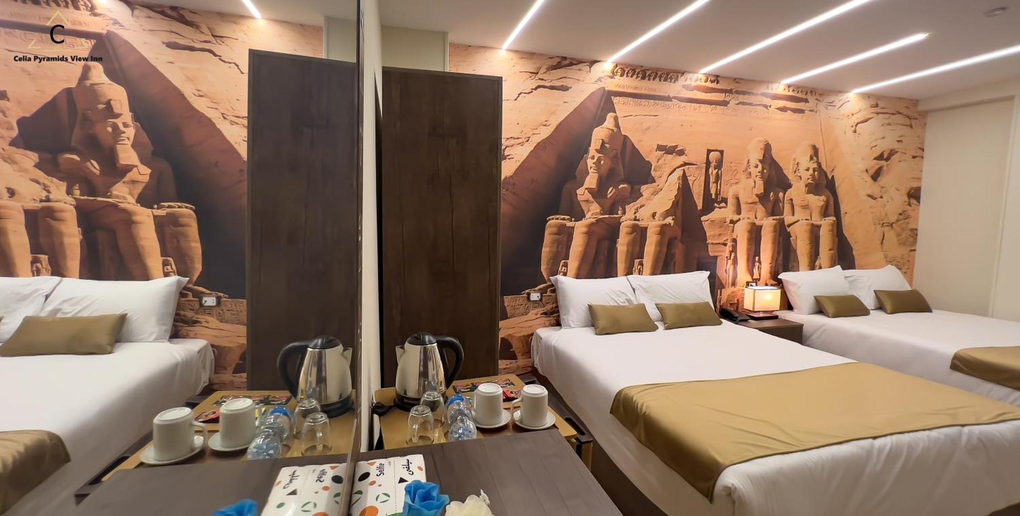 Celia Pyramids View Inn Nazlet el-Sîsi Exterior foto